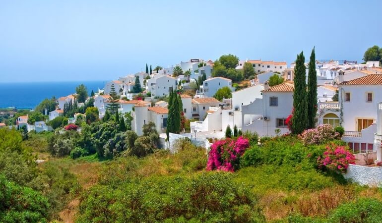 White houses in Spain